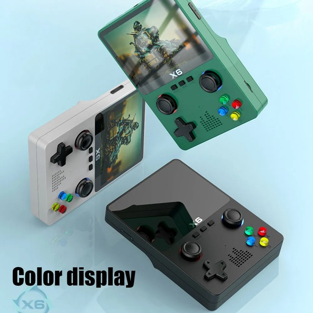 New X6 3.5Inch IPS Screen Handheld Game Player Joystick