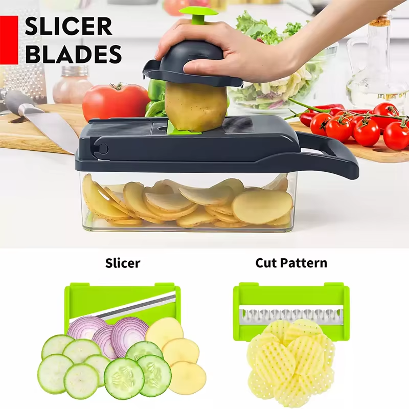 Portable Vegetable Cutter Shredder Multifunctional Slicer