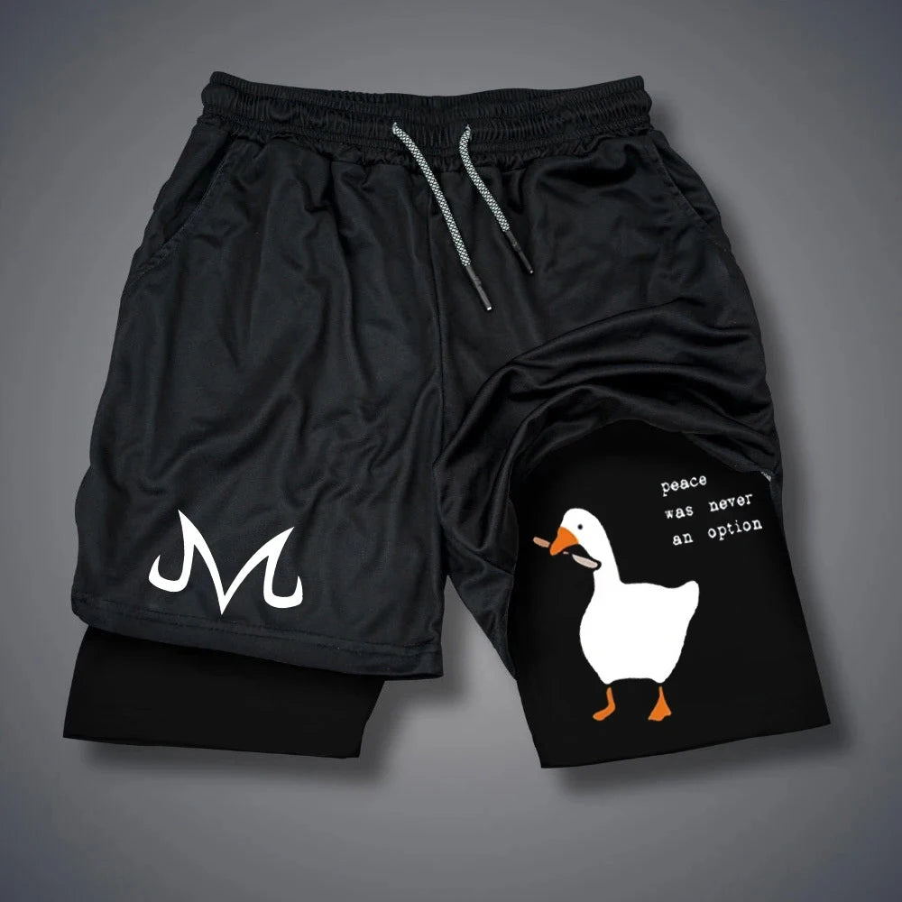 Men's Shorts Summer Quick Drying Fitness Shorts Double Layer 2 In 1 Streetwear