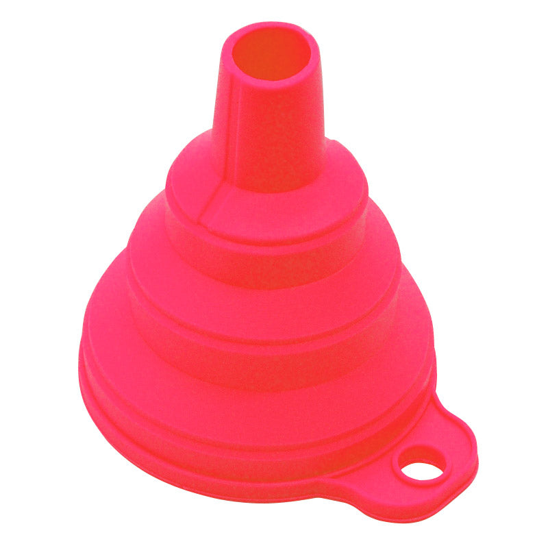 mini Foldable Funnel Silicone Collapsible Portable Funnels for Fuel Hopper