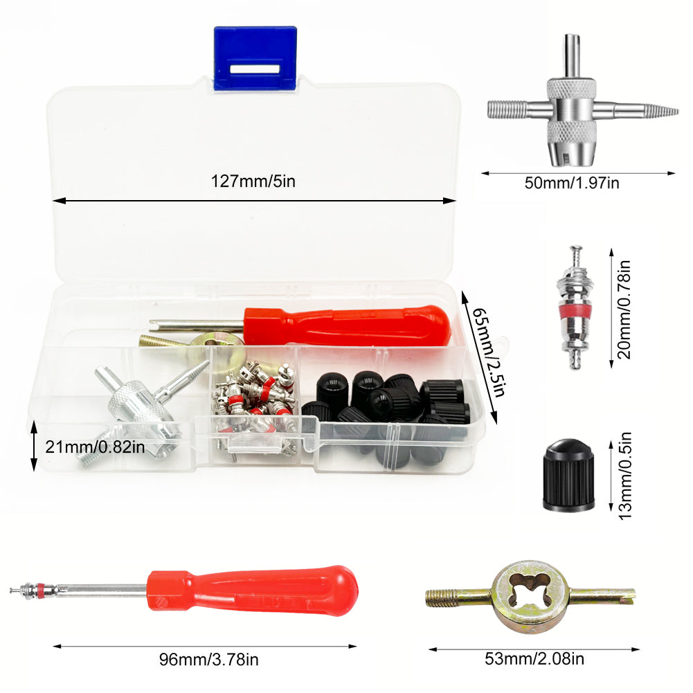 Car Bicycle Slotted Handle Tire Valve Stem Core Remover Screwdriver