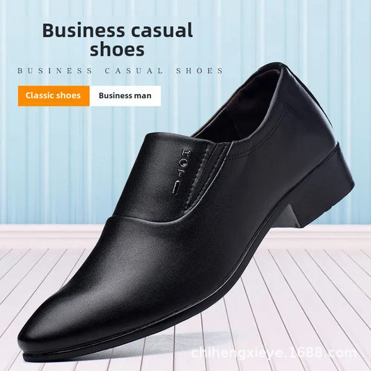 Men's Red Patent Leather Formal Shoes Spring