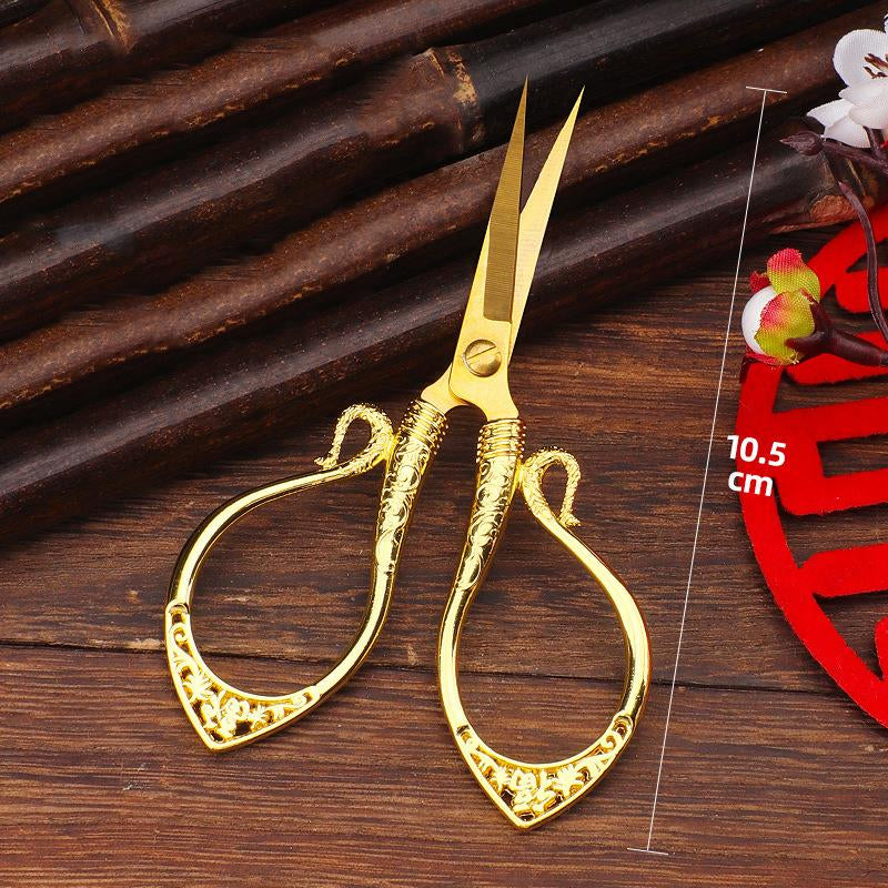 Retro Sewing Needlework Scissors Stainless Steel Yarn