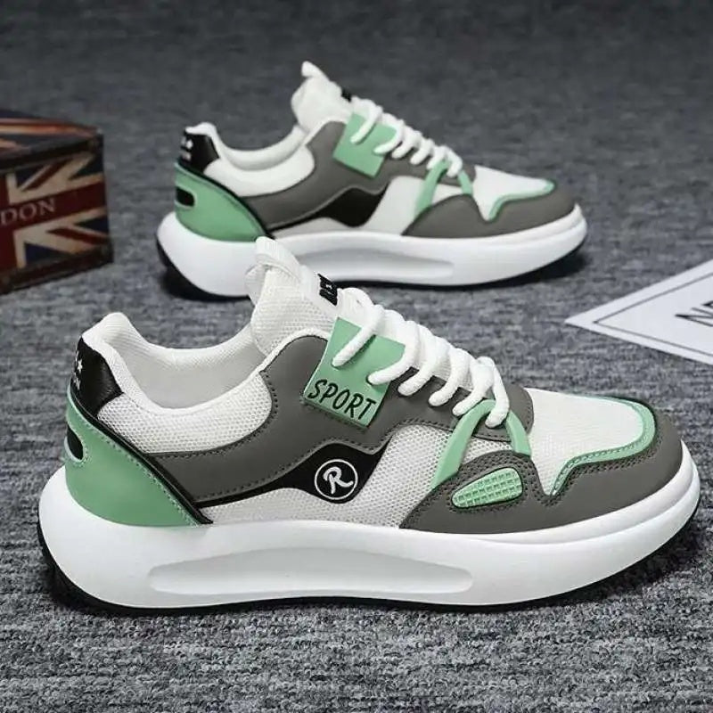 Men's Summer Breathable Mesh Sports Shoes Thick Bottom