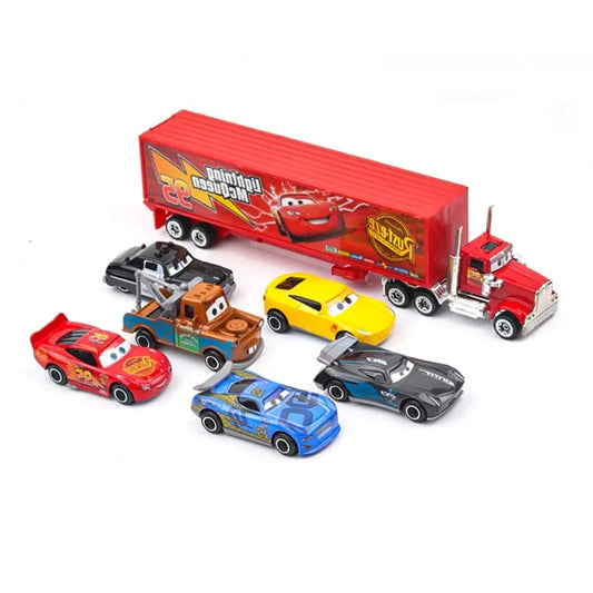 7pcs Set Pixar Cars Lightning Mcqueen Jackson Storm