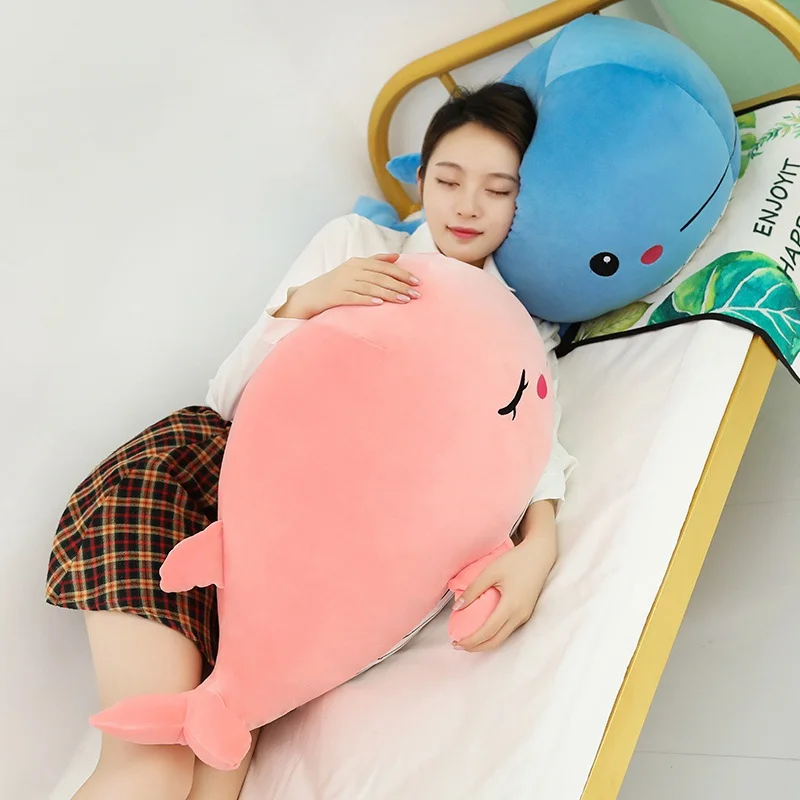 Kawaii Soft Whale Plush Toy Cartoon Animal Fish Stuffed Doll