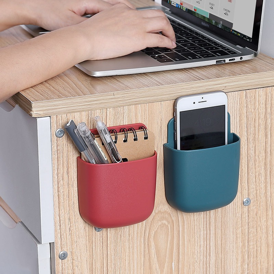 Wall Mounted Storage Box Mobile Phone Plug Holder