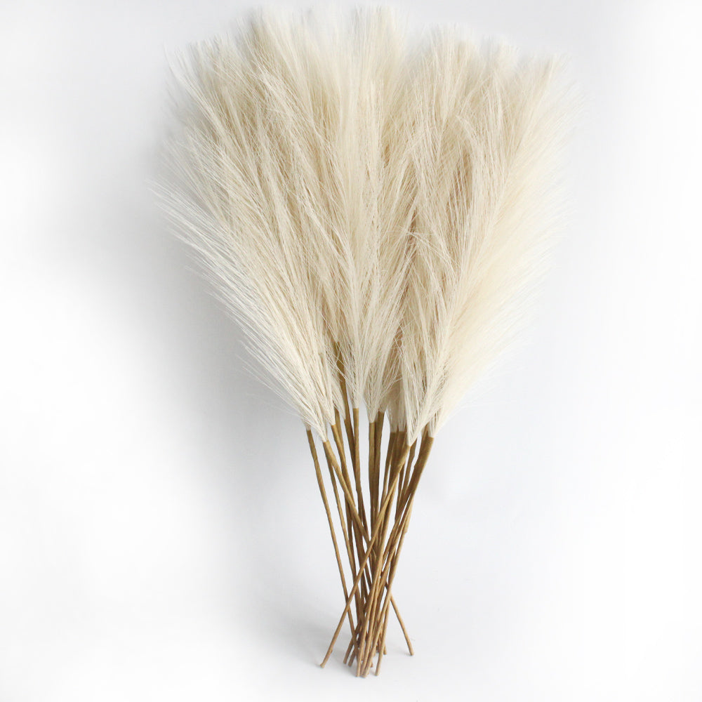 6PCS Artificial Pampas Grass Decor Flowers Fake Plant