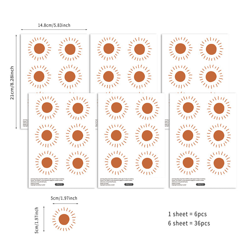 Boho Hearts Creative Wall Sticker For Children Baby Girls