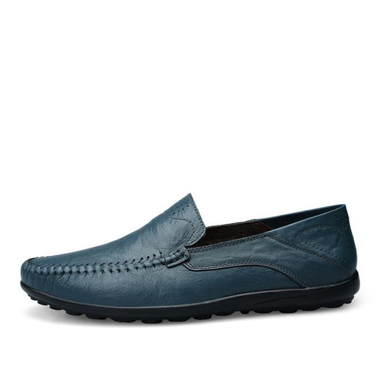 Genuine Leather Men Shoes Casual Luxury Brand Formal Mens Loafers