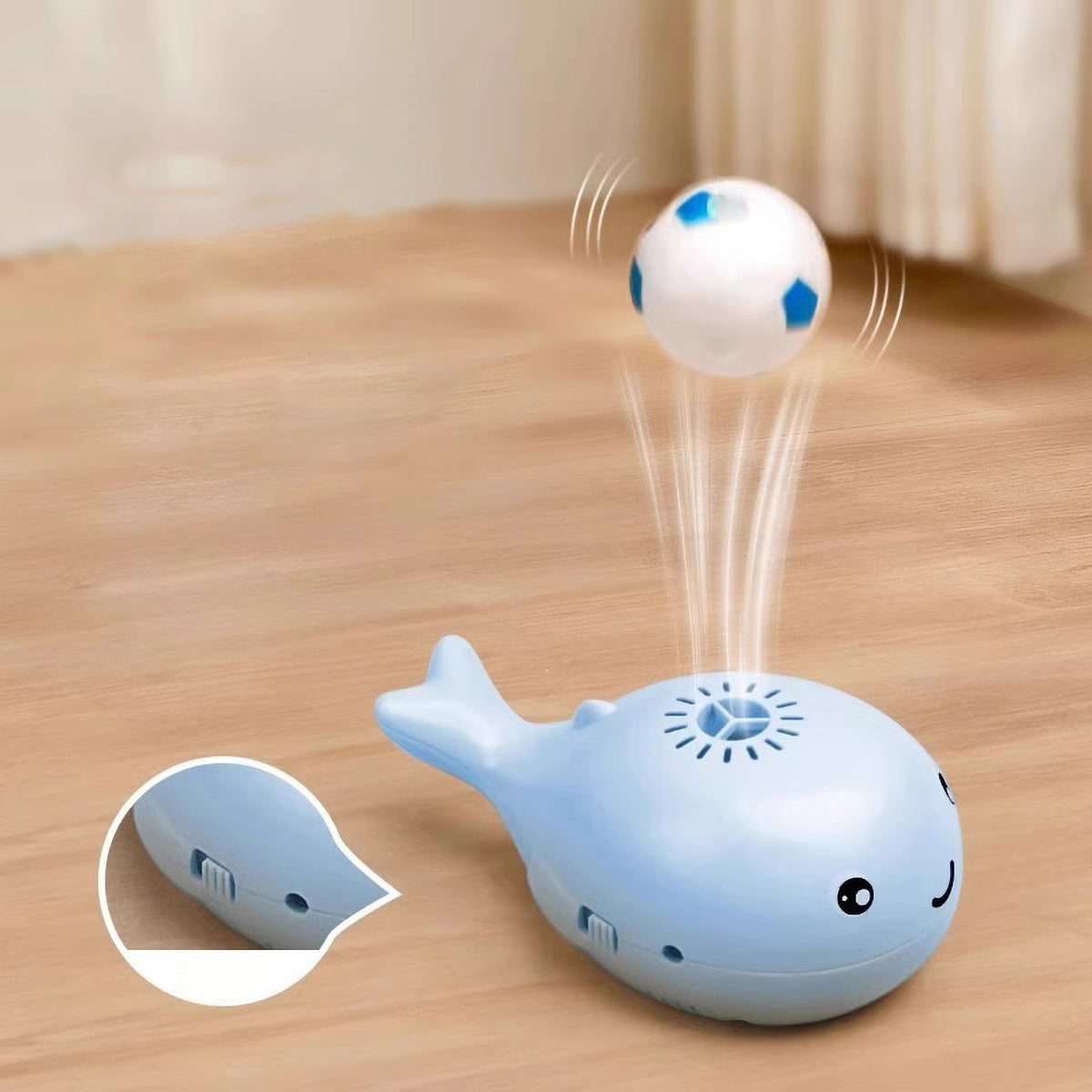 Electric Floating Ball Cat Toy - Whale