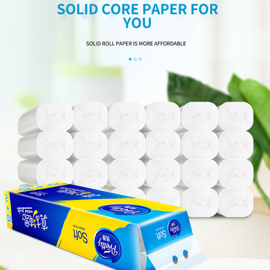 12 Rolls of Full Box of Roll Paper Five Layers Toilet Paper