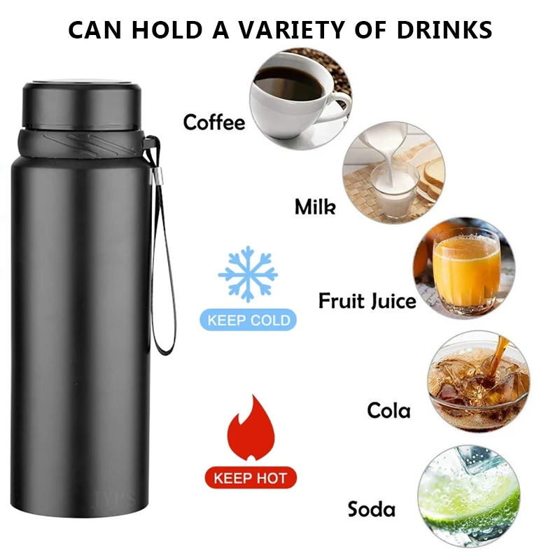 1L Thermal Water Bottle Keep Cold and Hot