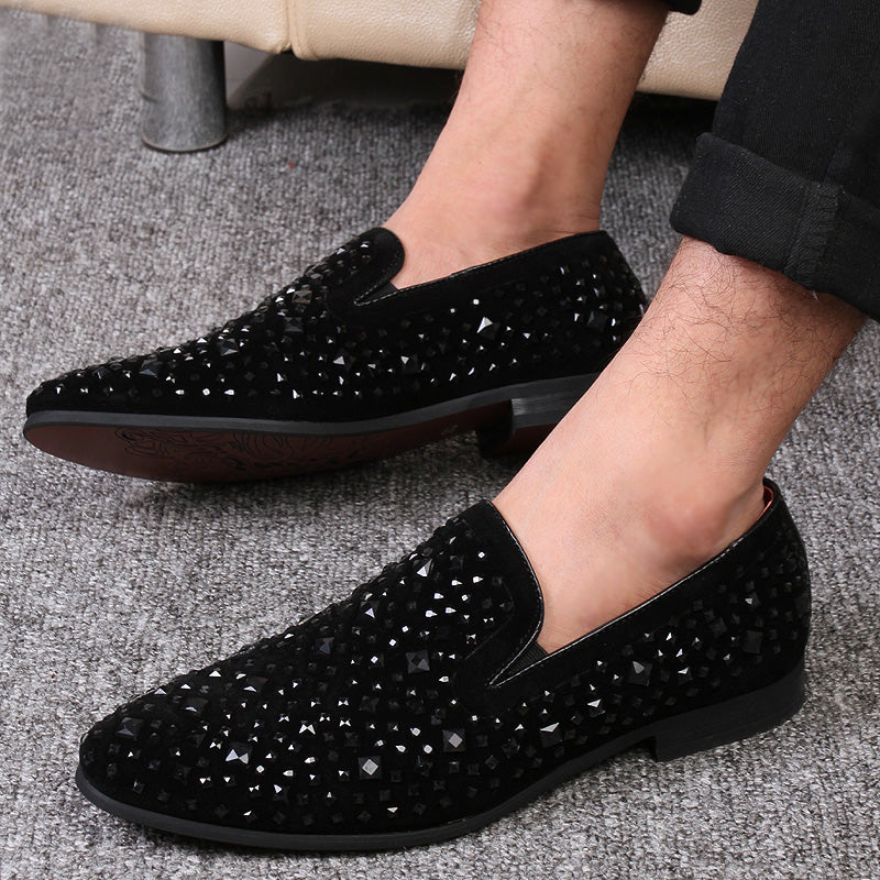 Black Spikes 2022 New Brand Mens Loafers Luxury Shoes