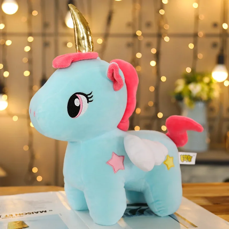 20CM Soft Unicorn Plush Toy Baby Kids Appease Sleeping Pillow Doll Animal Stuffed Plush Toy Birthday Gifts