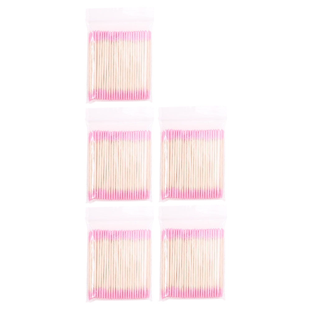1/2/5/10Pc Nails Wood Cotton Swab Clean Sticks Bud Tip