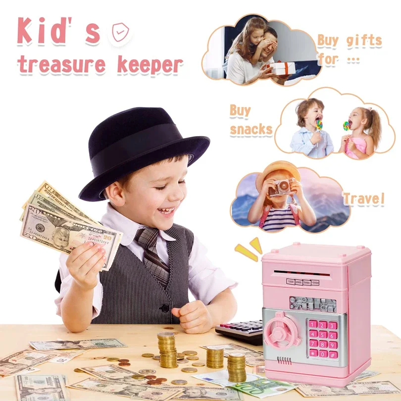 Automatic Piggy Bank with Password Lock and Counter