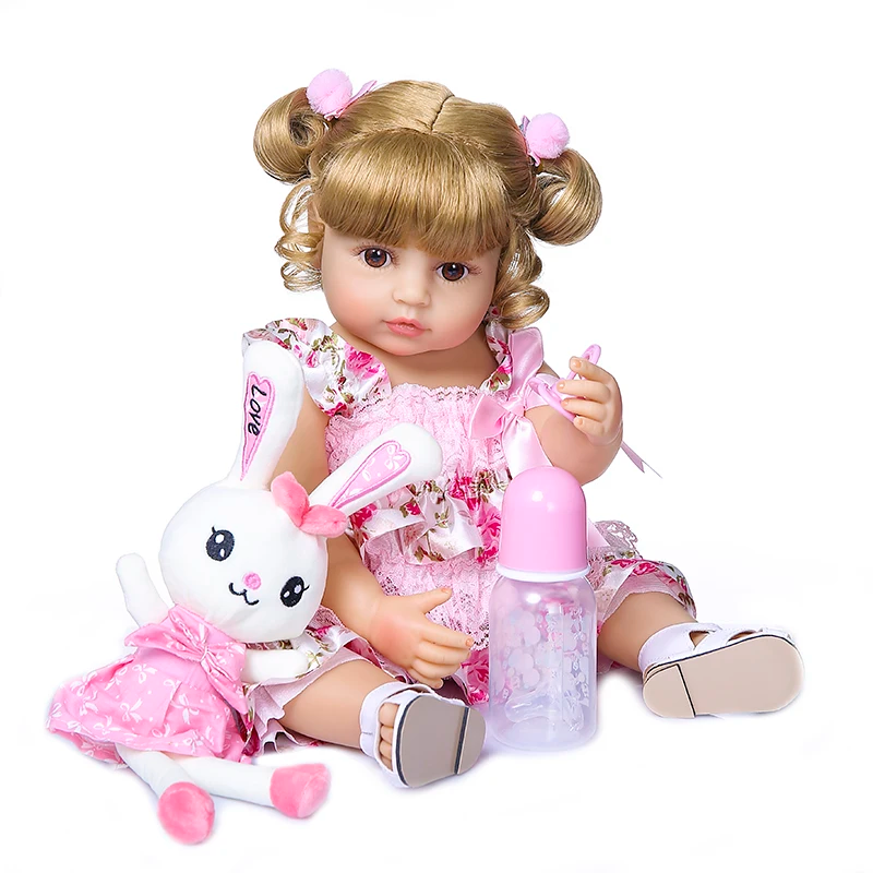 NPK 50CM Full Body Soft Silicone Popular Sweet Face