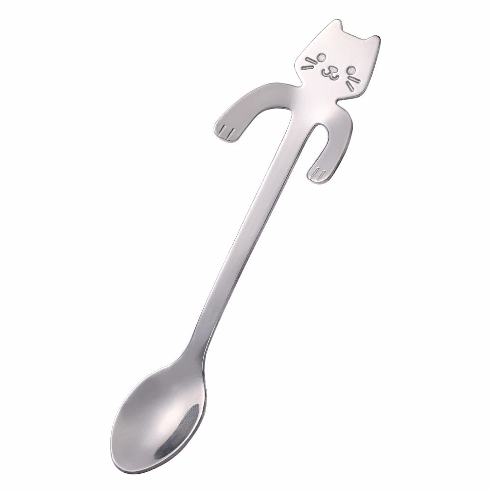 Stainless Steel Coffee Spoon Cat Shape