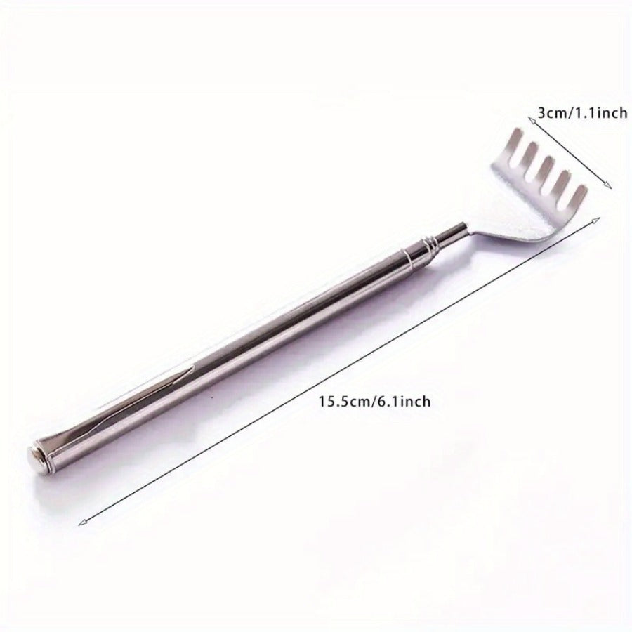 silvery Telescopic Back Scratcher