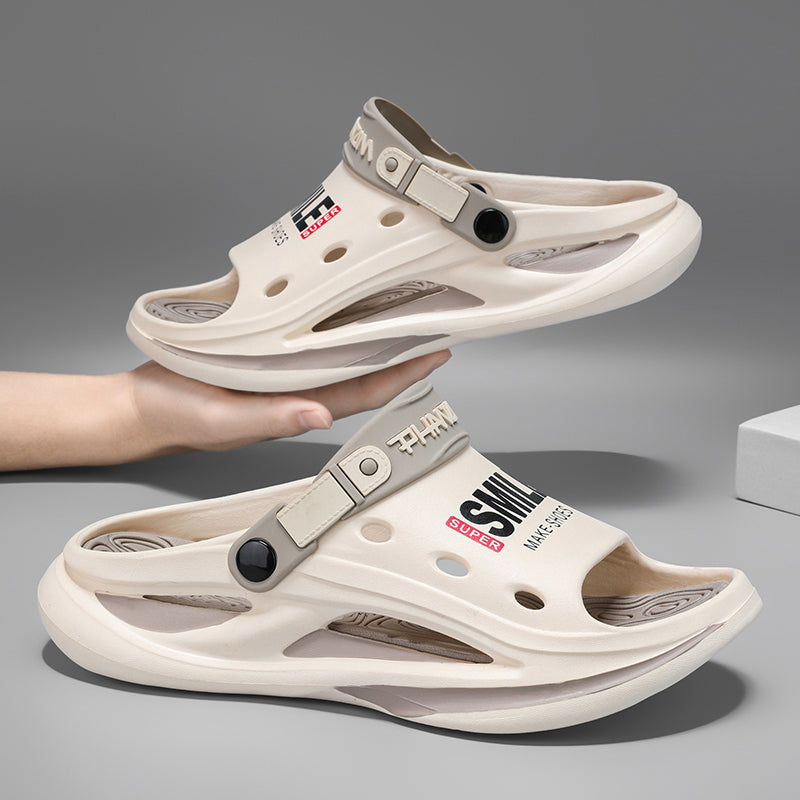 2024 Men's Outdoor Sandals Slippers Beach Comfortable Soft Sole Slide