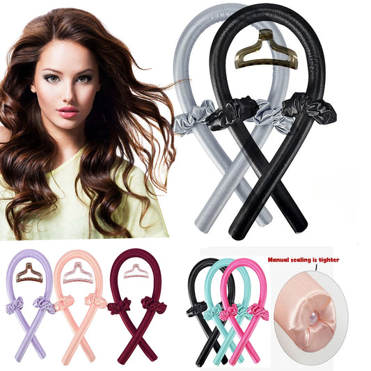 Heatless Curling Rod Headband No Heat Silk Curls