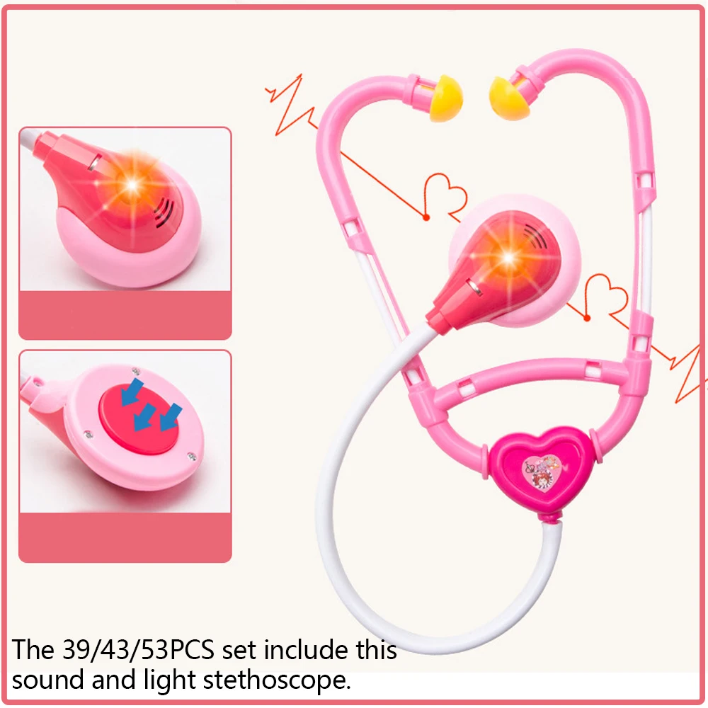 Doctor Toys for Kids 53PCS Doctor Pretend Play Se