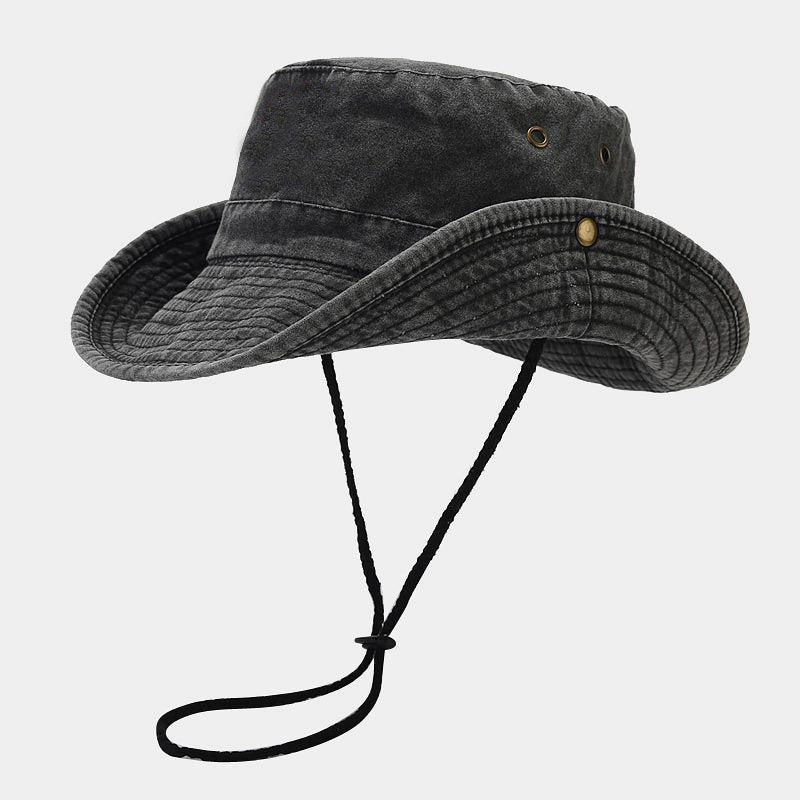 Four Seasons Cotton Solid Bucket Hat Fisherman