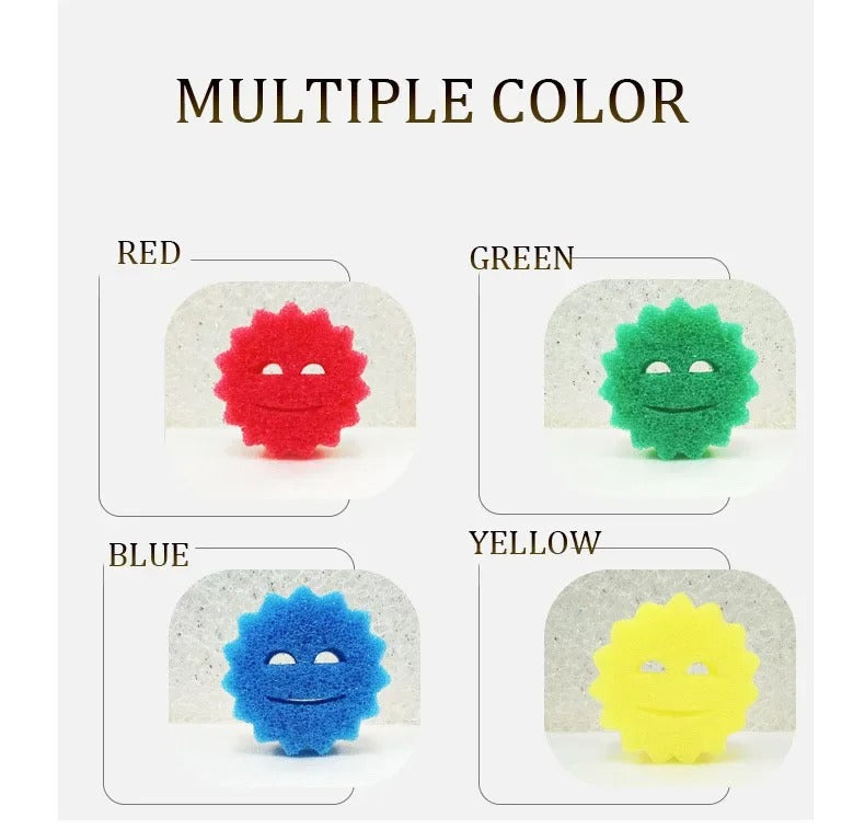 2PCS For Kitchen Dishwashing Sponge Rag