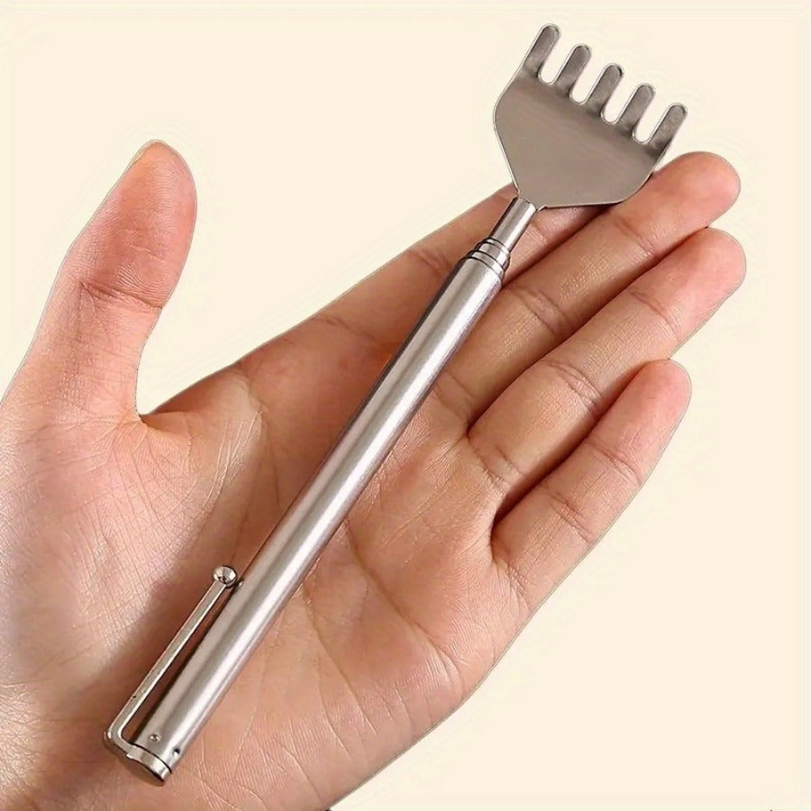 silvery Telescopic Back Scratcher