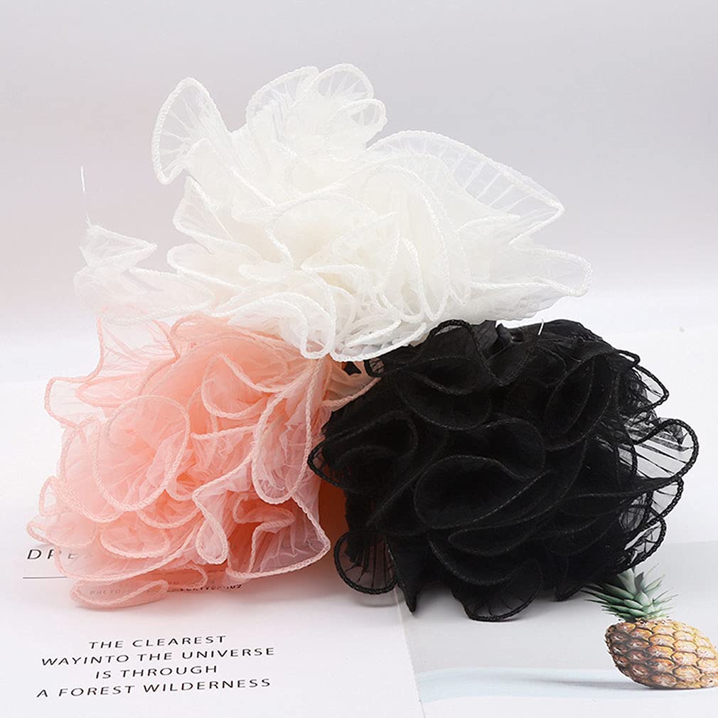 White Floral Packaging for Bouquets Including Decorative Mesh Wrapping Paper