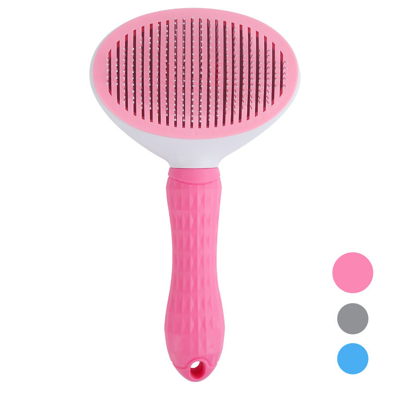 Self-cleaning Pet Hair Remove Comb Cat Slicker Brush Pet Hair Removal Comb
