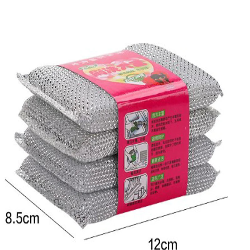 4pcs, Kitchen Dishwashing Sponge, Does Not Hurt Pot Brush Pot Artifact