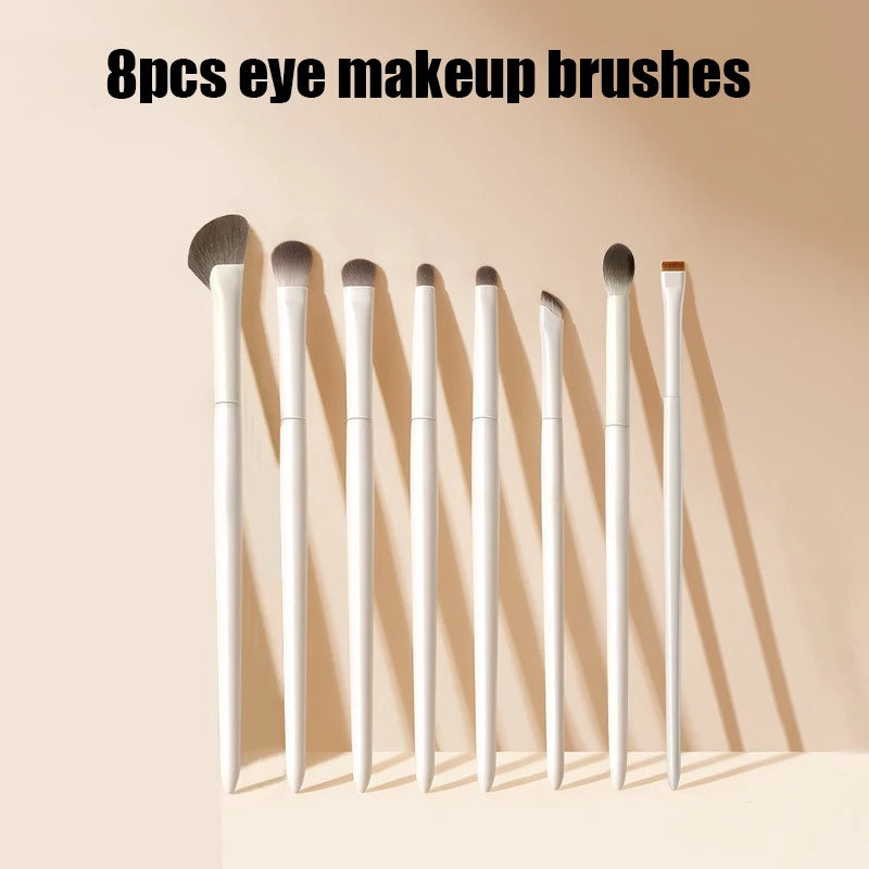 5/6/8/10pcs Natural Eye Makeup Brushes Set Detail Eyeshadow Brush