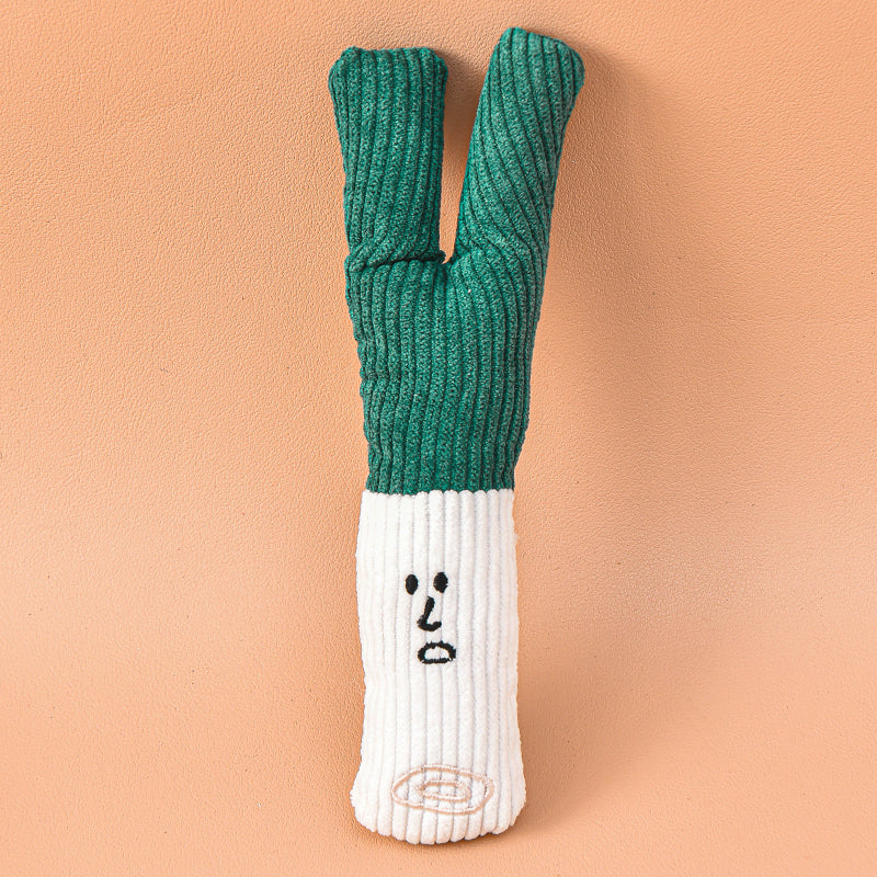 Pet Dog Plush Noise Chewing Toy Be Endurable Onion Mushroom Garlic