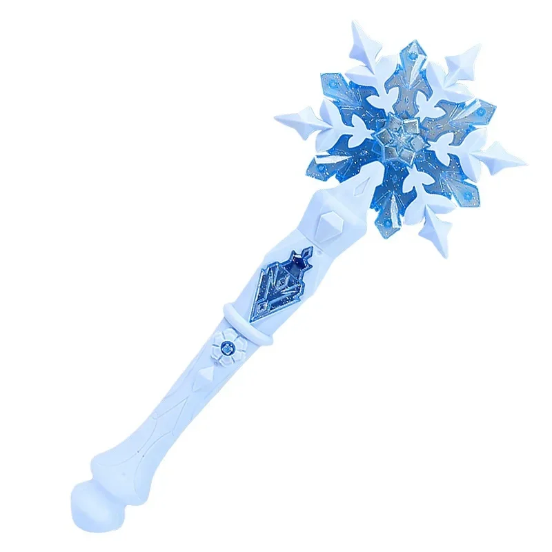Princess Snow Wand Toy Snowflake Light Sound Sticks Kid
