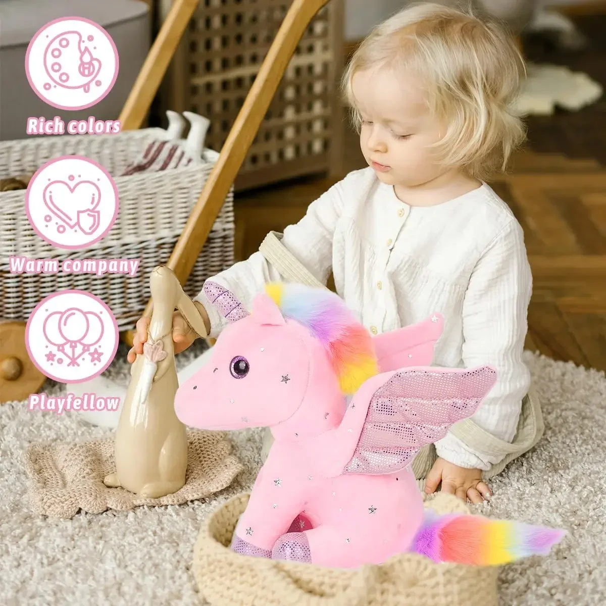 30cm Plush Unicorn Stuffed Animal Cute Plush Toy