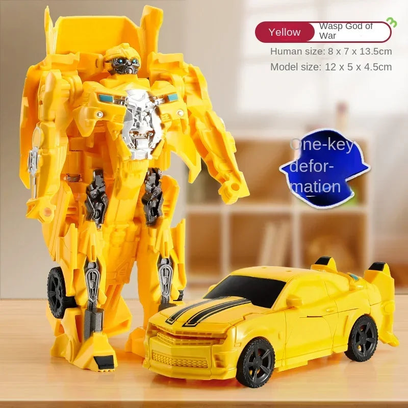 One Step Deformation Robot Transformation Car Toy Action Figure