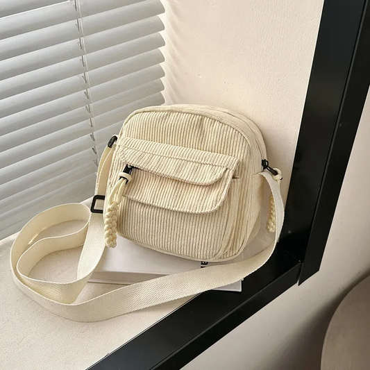 Korean Harajuku Messenger Bags Corduroy
