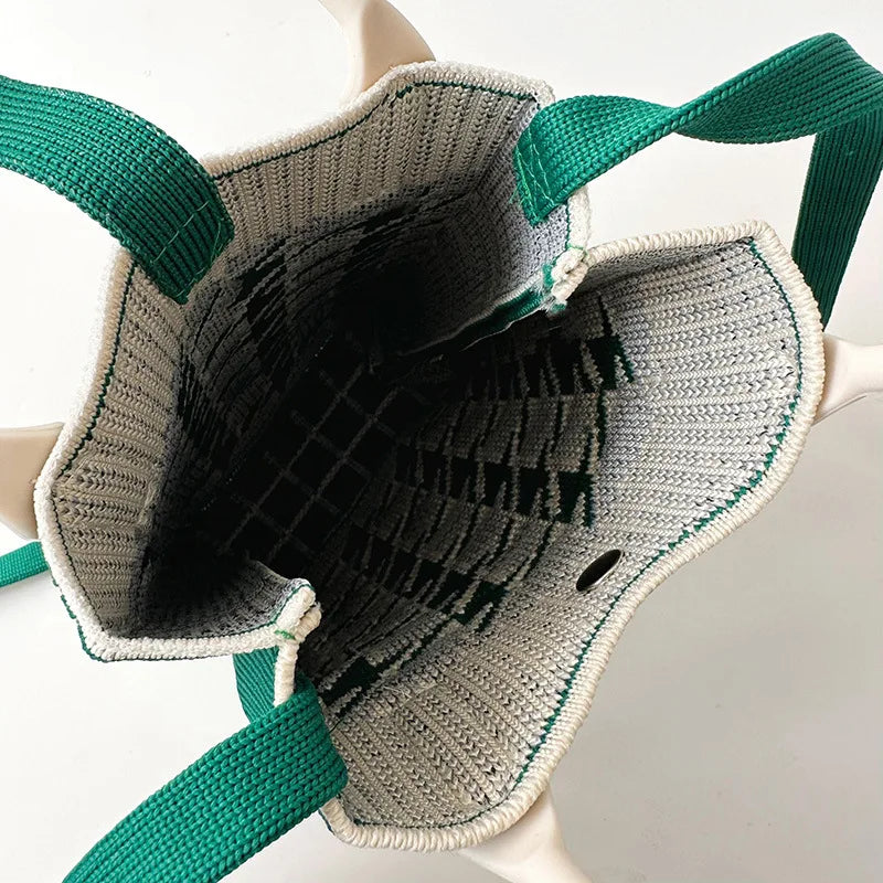 shoulder bag mini knitted mobile phone bag