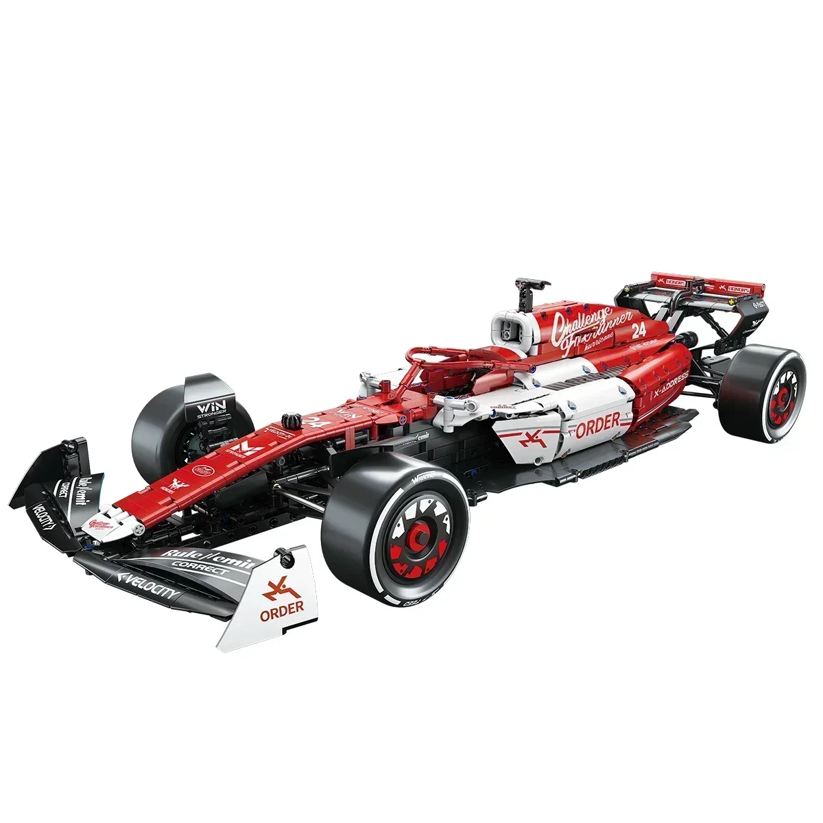 1768PCS 1:8 F1 Architecture Racing MOC Building Blocks