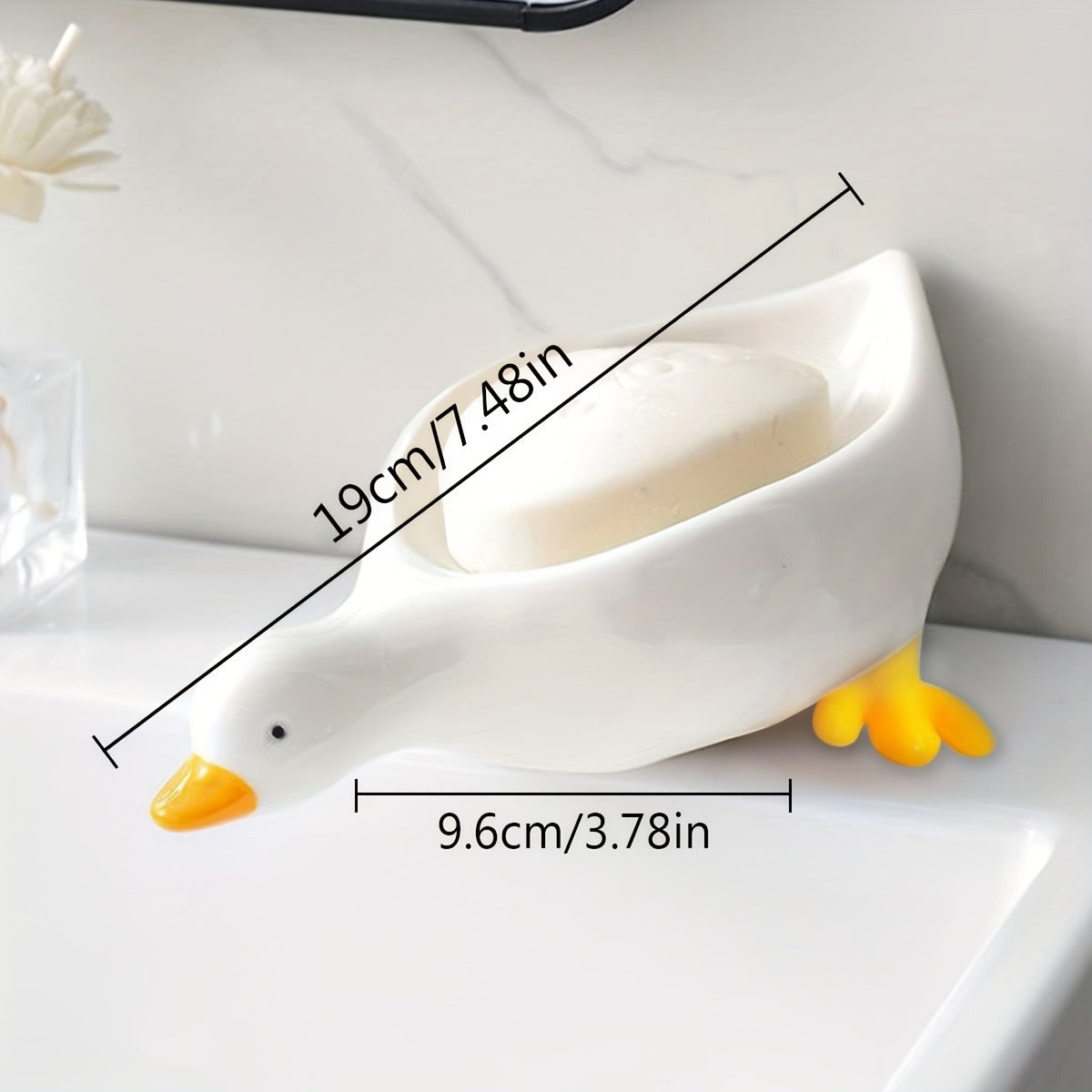 Cute Duck Shaped Soap Dish