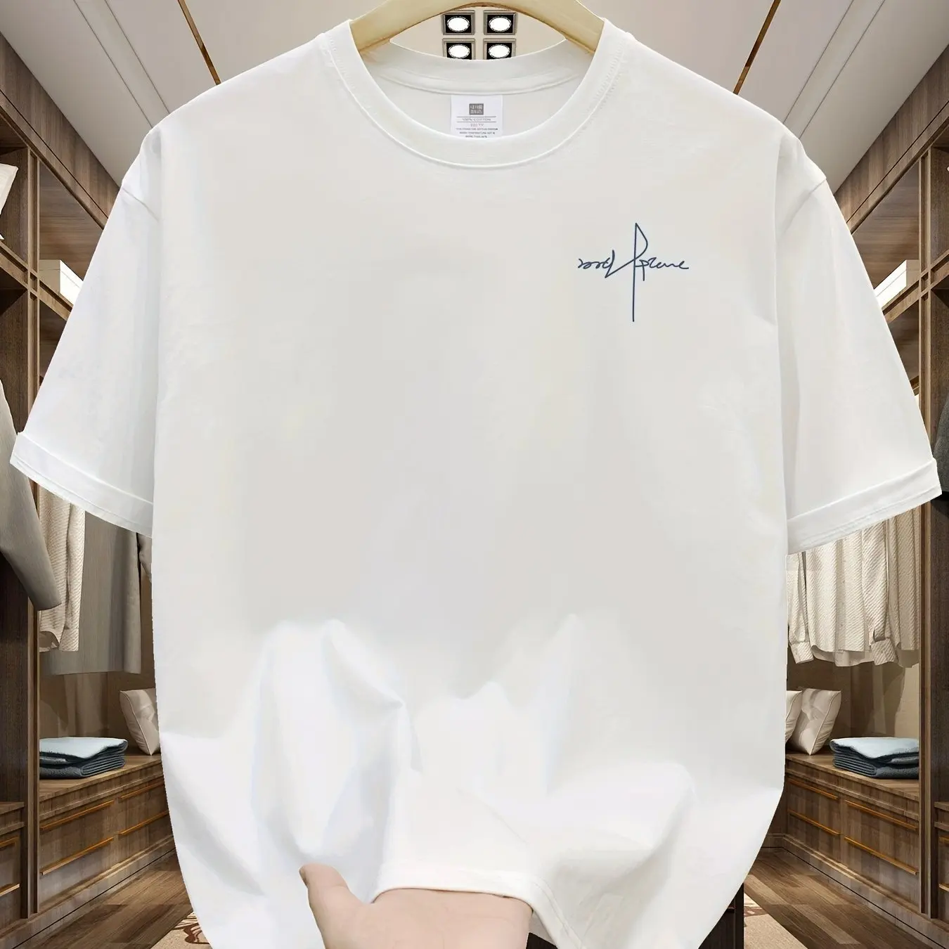 Summer Men's 100% Cotton Casual Sports Loose Large Size