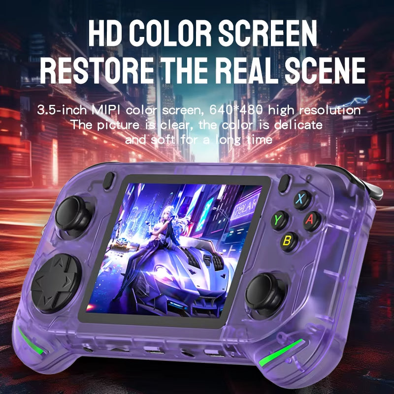 NEW RX6H Retro Handheld Game Console Linux System 3.5 Inch