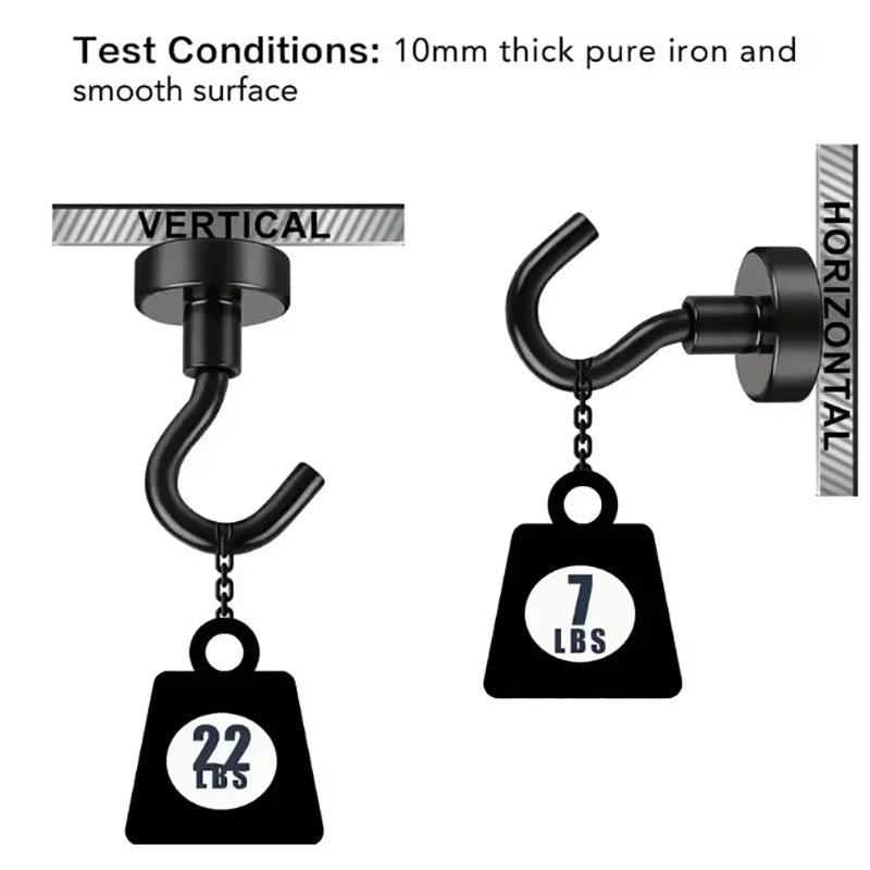 Black Magnetic Hooks