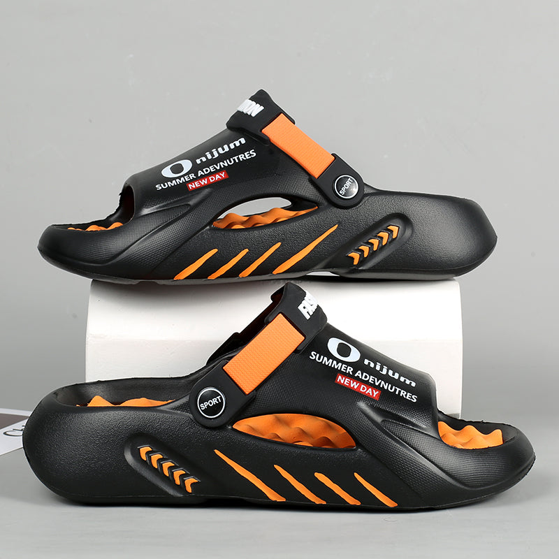 Men Slippers 2024 New Summer EVA Soft-soled Platform Slides