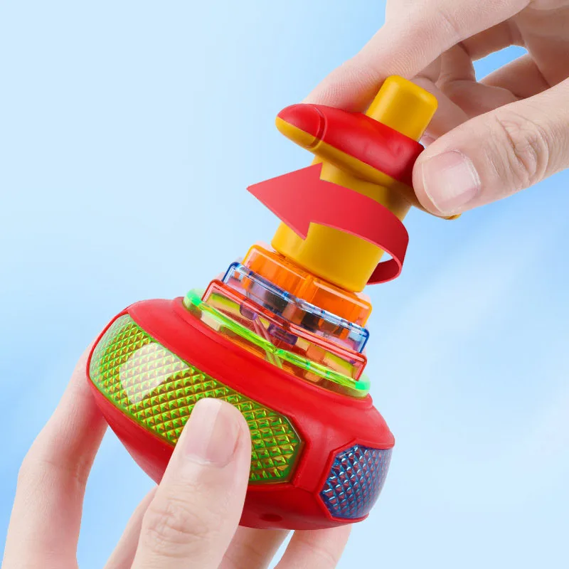 Bagged Round Luminous Toy Light Music Rotating