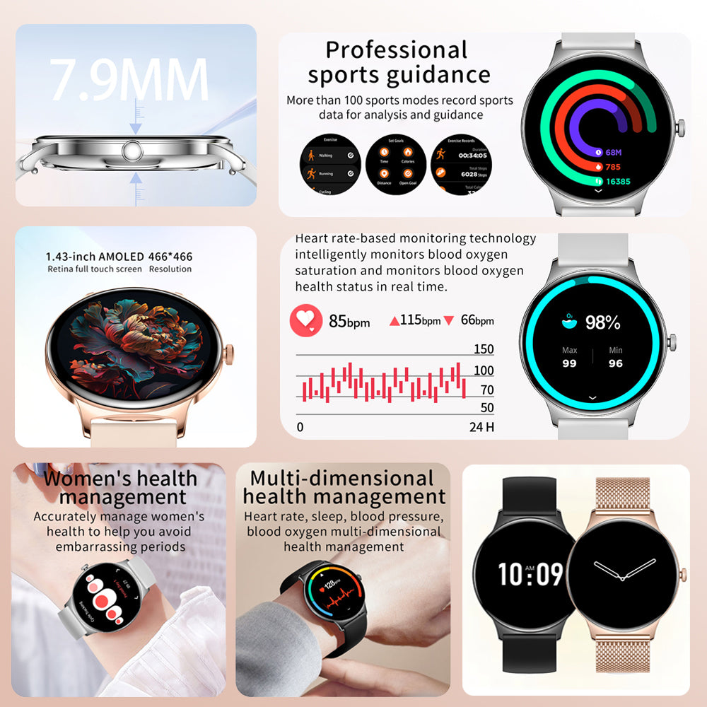 For Huawei Xiaomi New Ultra Thin Smart Watch