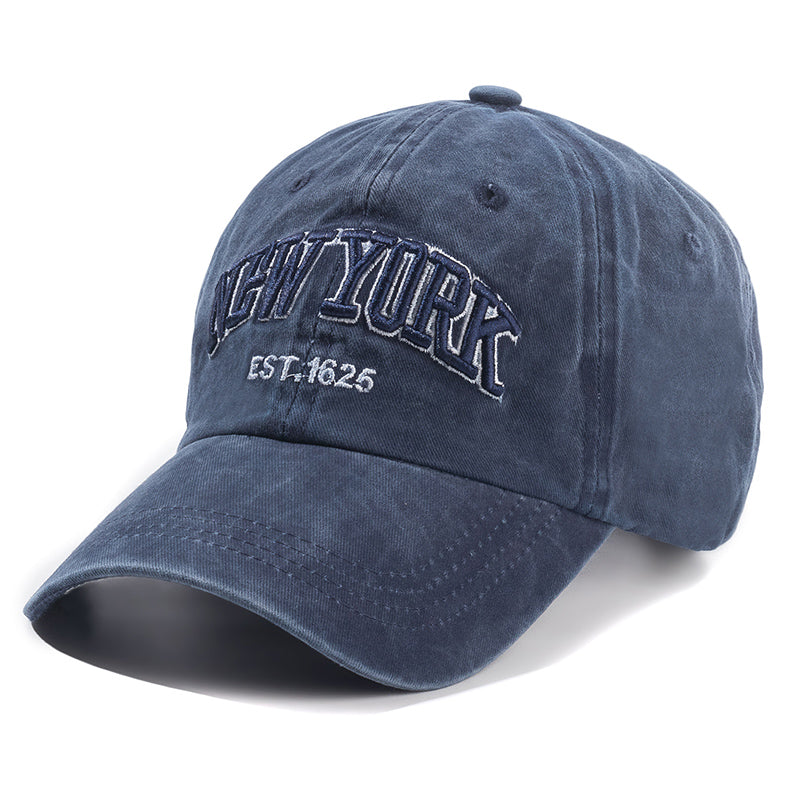 2025 New York Washed Cotton Cap For Men