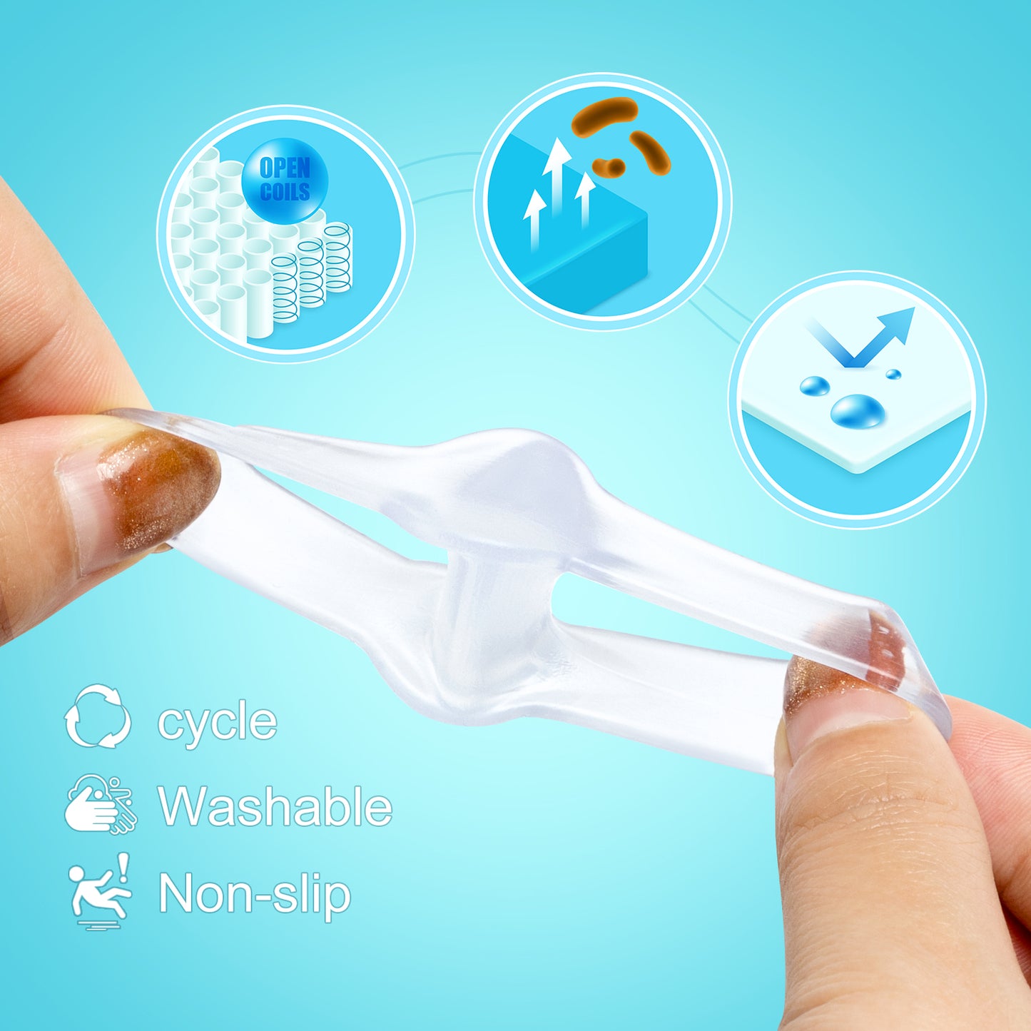 Soft Elastic Toe Separator Silicone thumb Corrector